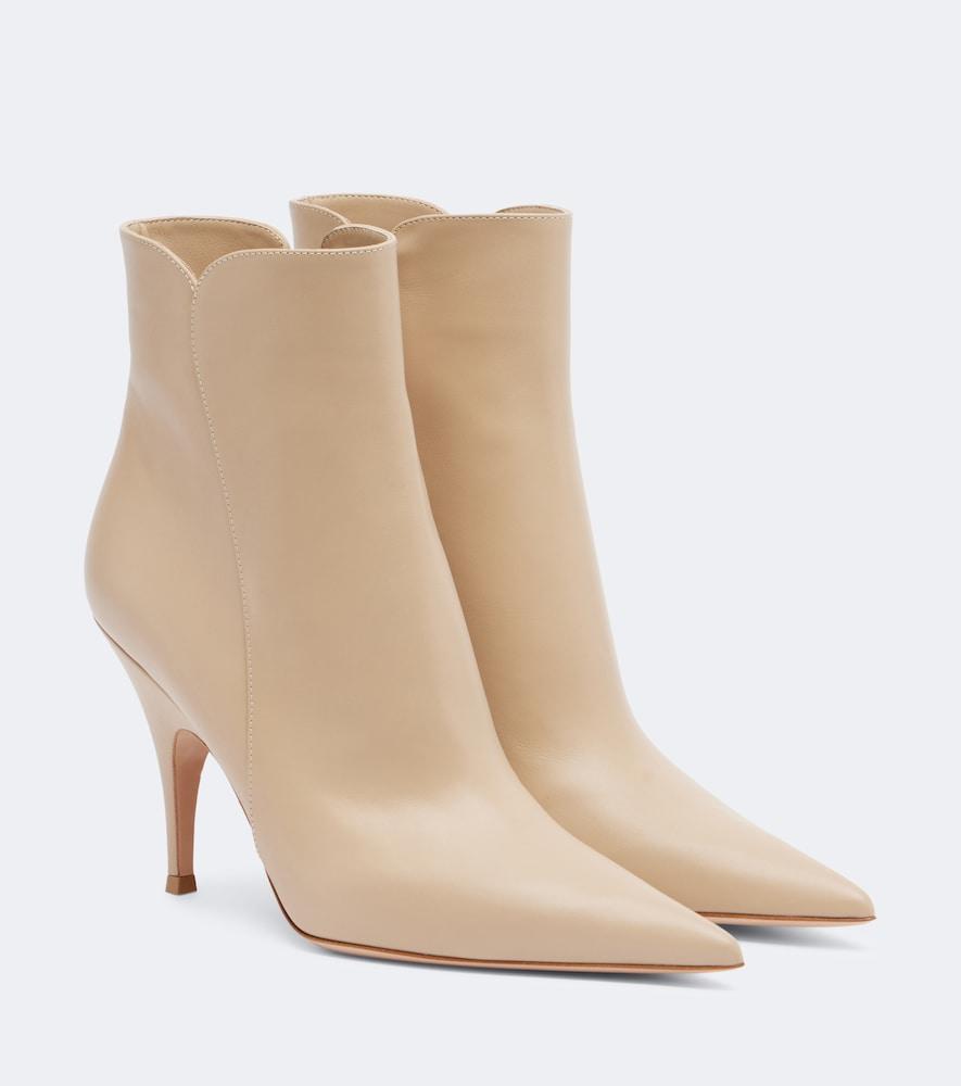gianvito rossi leather ankle boots