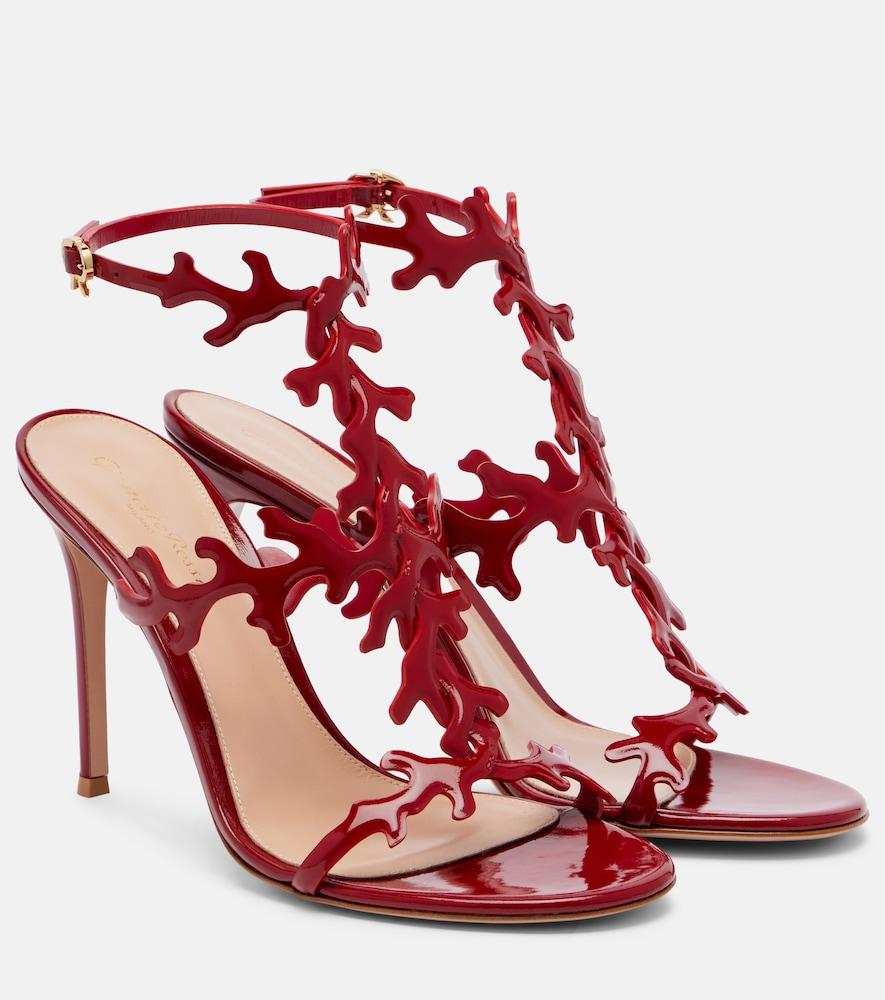 gianvito rossi ocean patent leather sandals