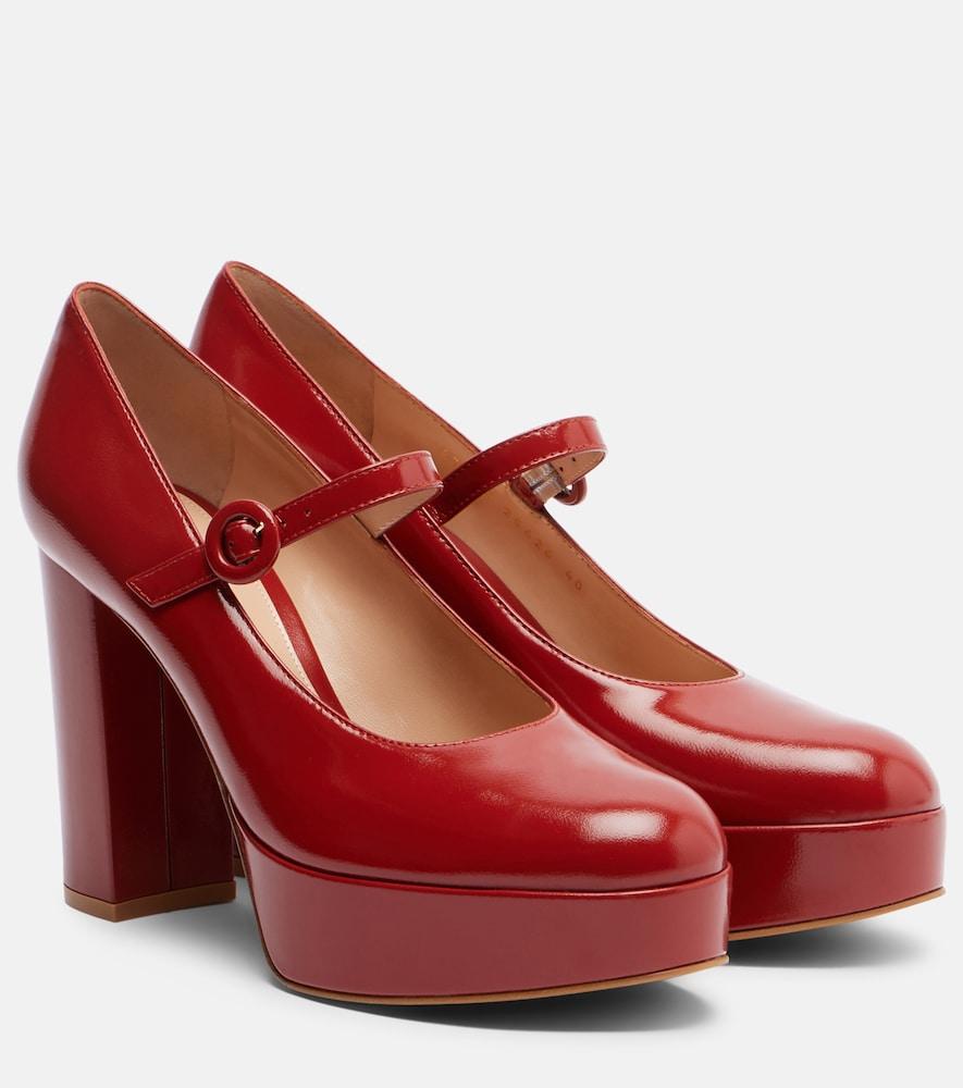 gianvito rossi patent leather mary jane pumps