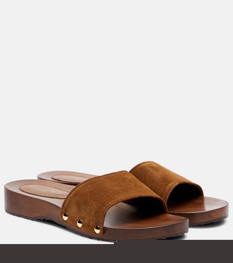 gianvito rossi riviera suede slides
