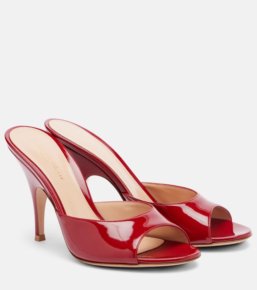 gianvito rossi sofia patent leather mules