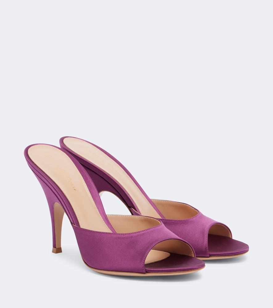 gianvito rossi sofia satin mules