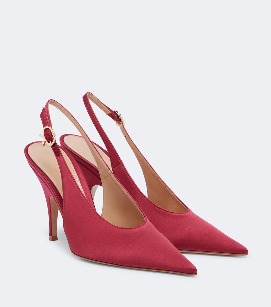 gianvito rossi sofia satin slingback pumps