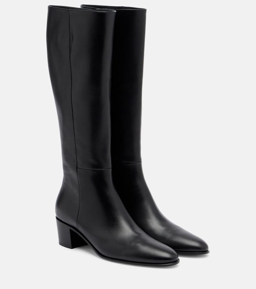 gianvito rossi spencer knee-high leather boots