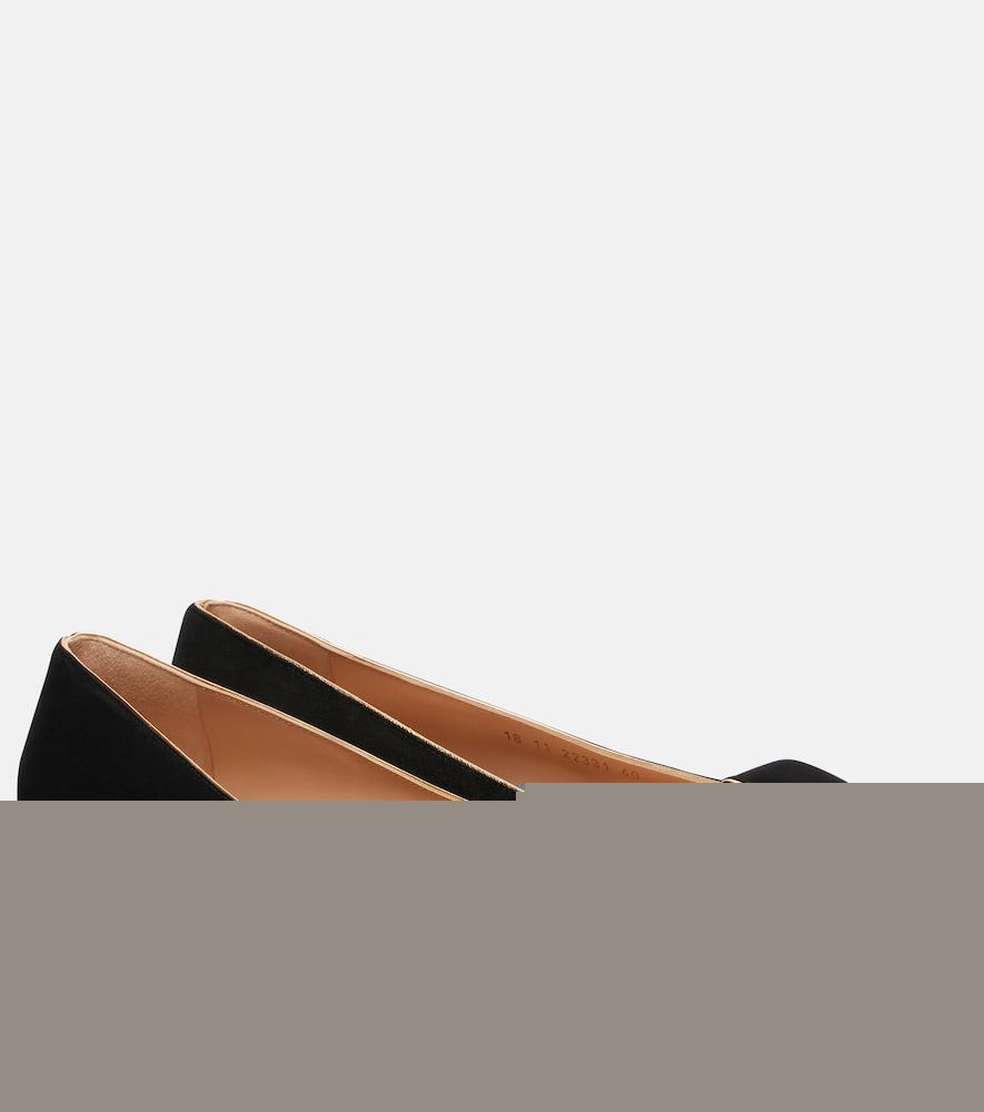 gianvito rossi suede ballet flats