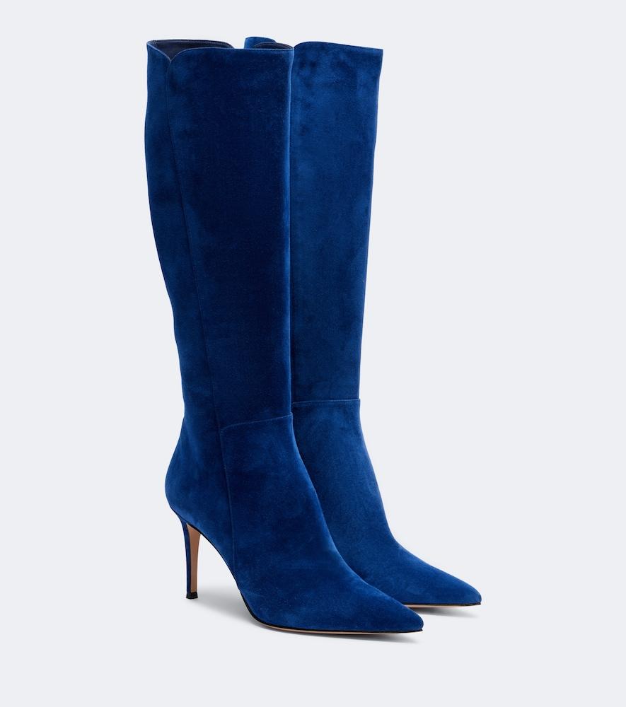 gianvito rossi suede knee-high boots