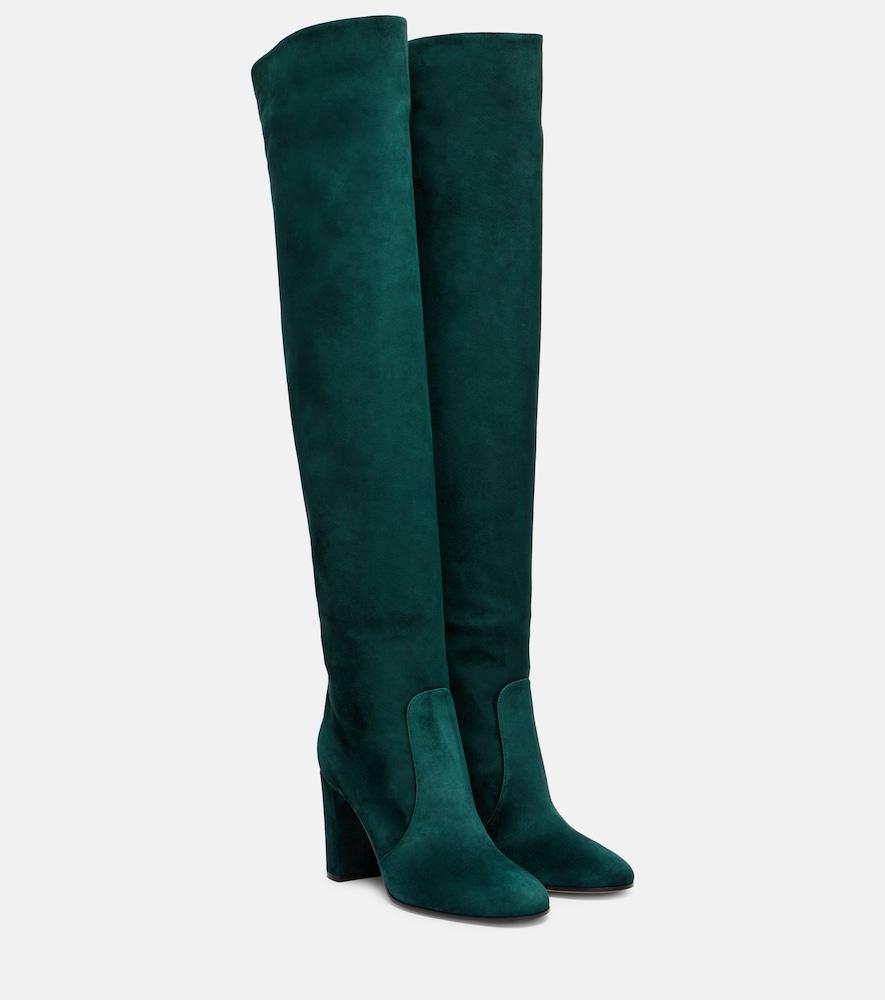 gianvito rossi suede over-the-knee boots