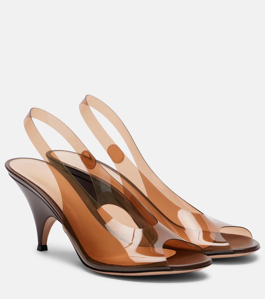 gianvito rossi tpu slingback sandals