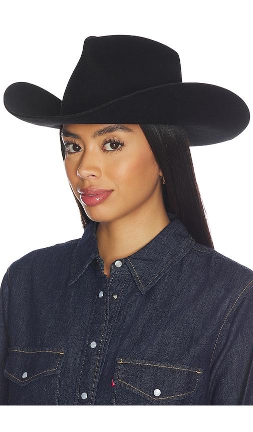 gigi pip charlie cowboy hat in black. - size 59 (also in 61)