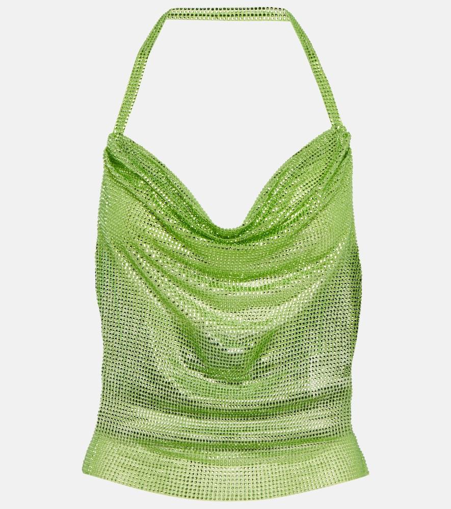 giuseppe di morabito crystal-embellished halterneck top