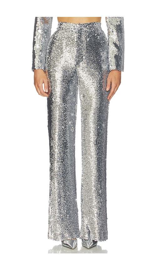 giuseppe di morabito sequin pant in metallic silver, grey. - size 36 (also in 38, 42)
