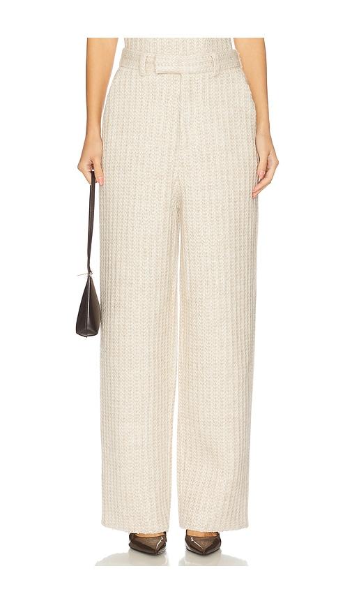 giuseppe di morabito waffle knit pant in beige. - size 38 (also in 40, 42)