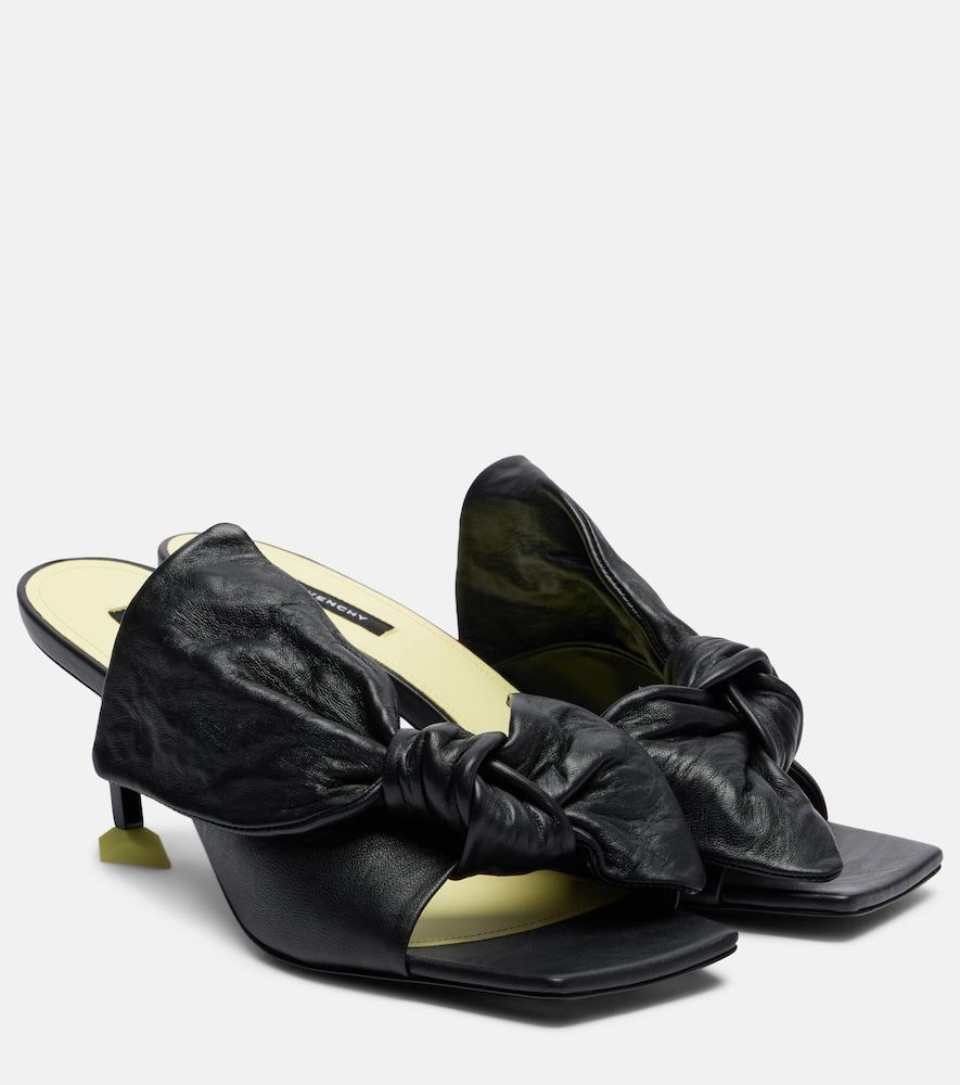 givenchy boudoir bow leather mules