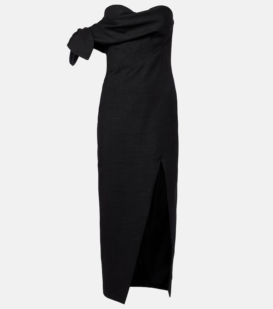 givenchy bow-detail wool cocktail dress
