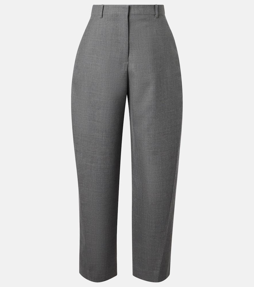 givenchy cocoon wool wide-leg pants