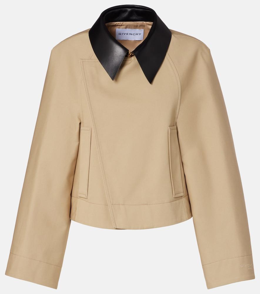 givenchy cropped cotton and wool jacket
