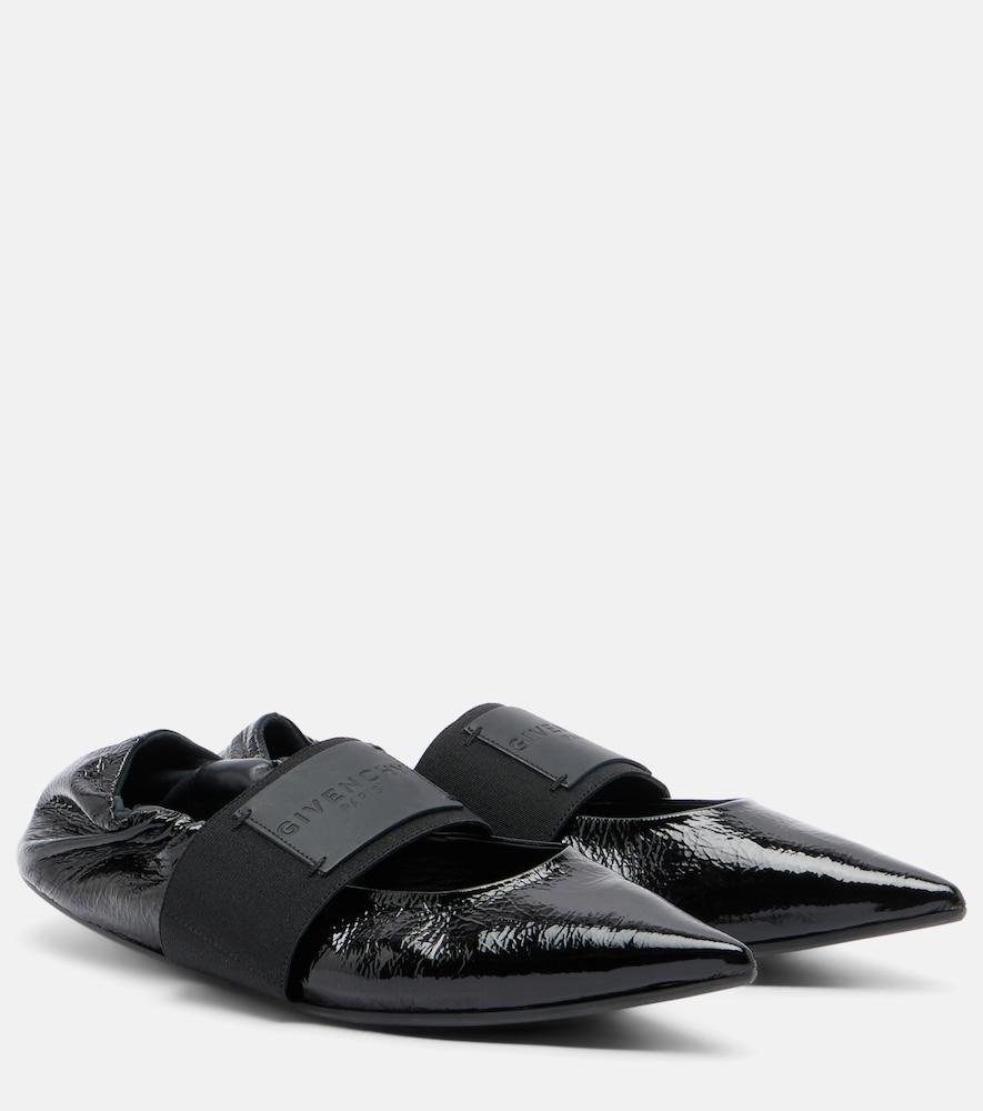 givenchy crush leather ballet flats