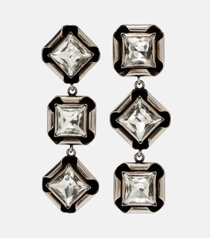 givenchy crystal-embellished drop earrings