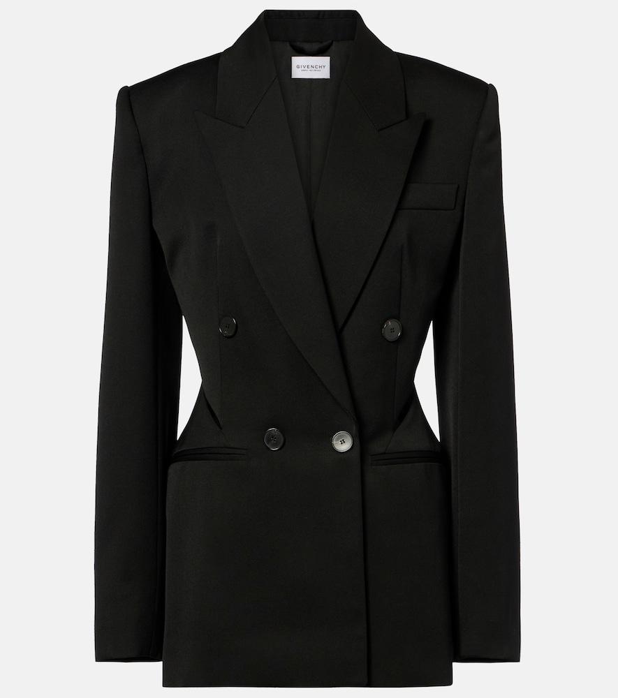givenchy cutout wool blazer