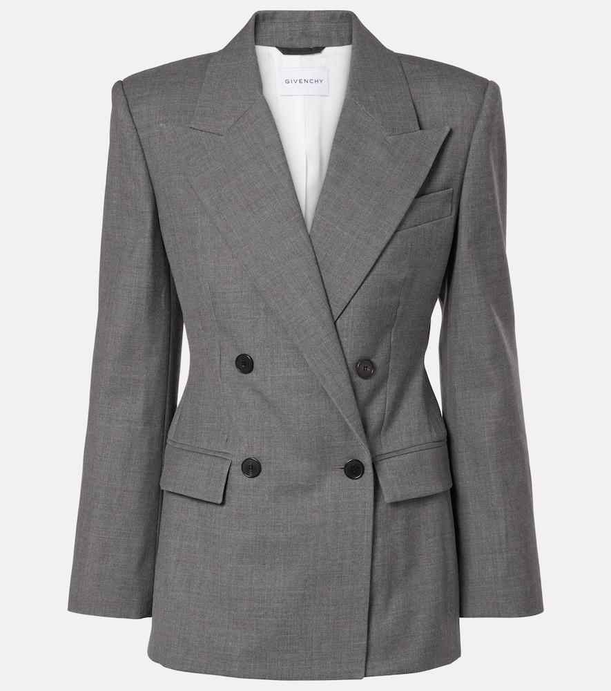 givenchy double-breasted wool blazer