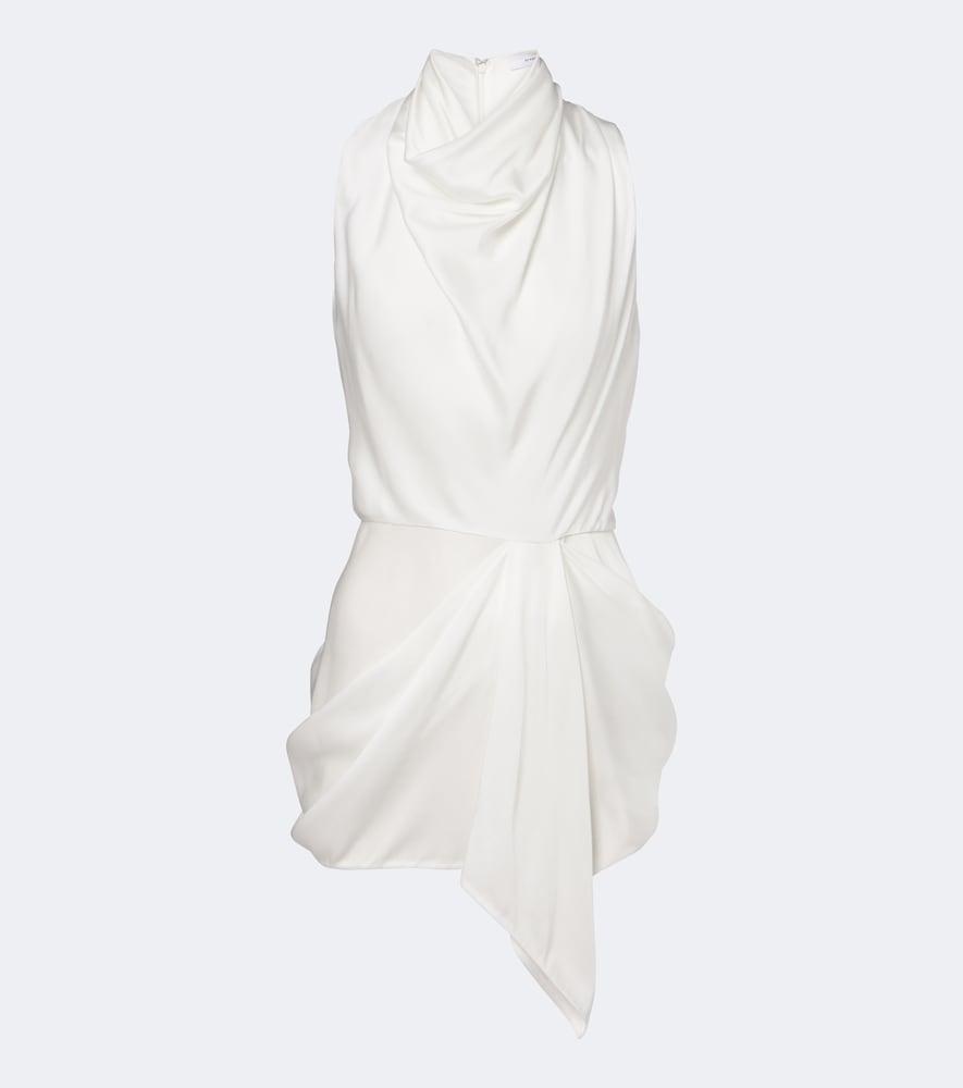 givenchy draped satin top