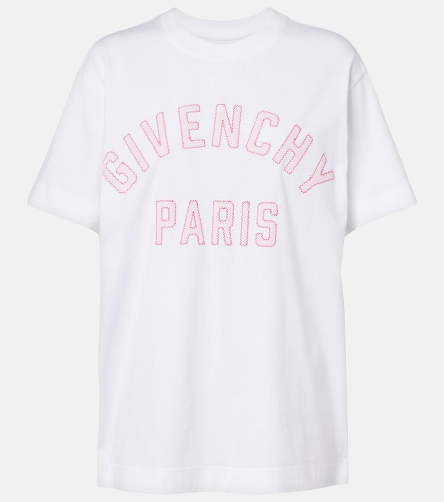 givenchy embroidered cotton t-shirt