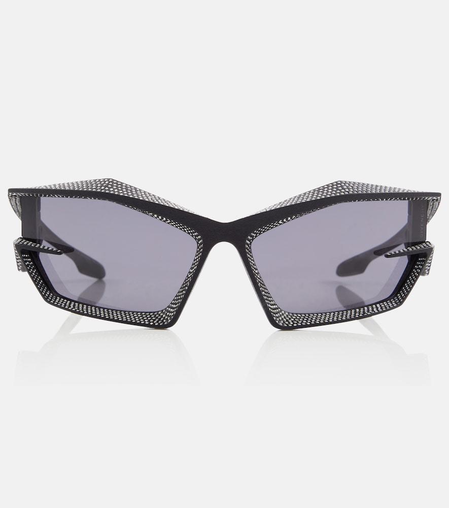 givenchy giv cut embellished cat-eye sunglasses