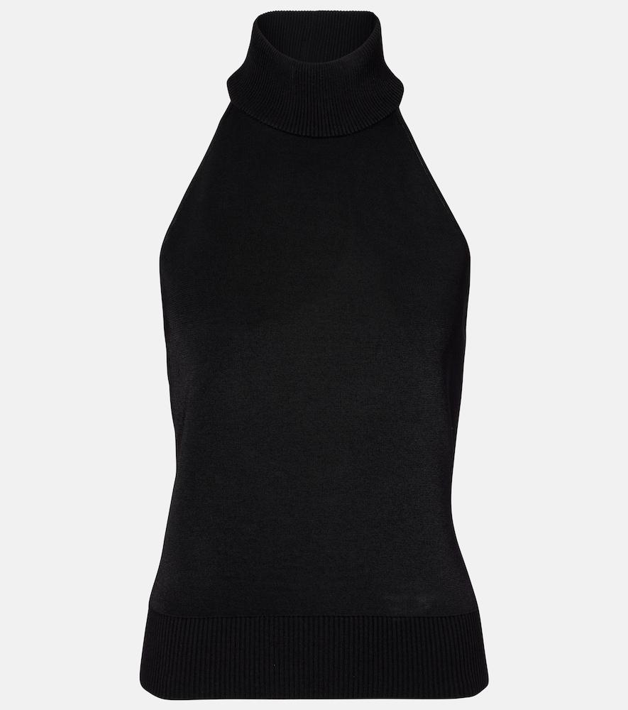 givenchy halterneck open-back jersey top