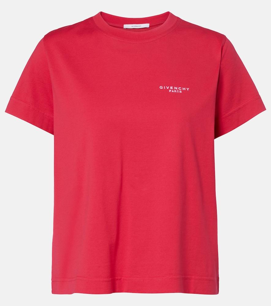 givenchy logo cotton jersey t-shirt