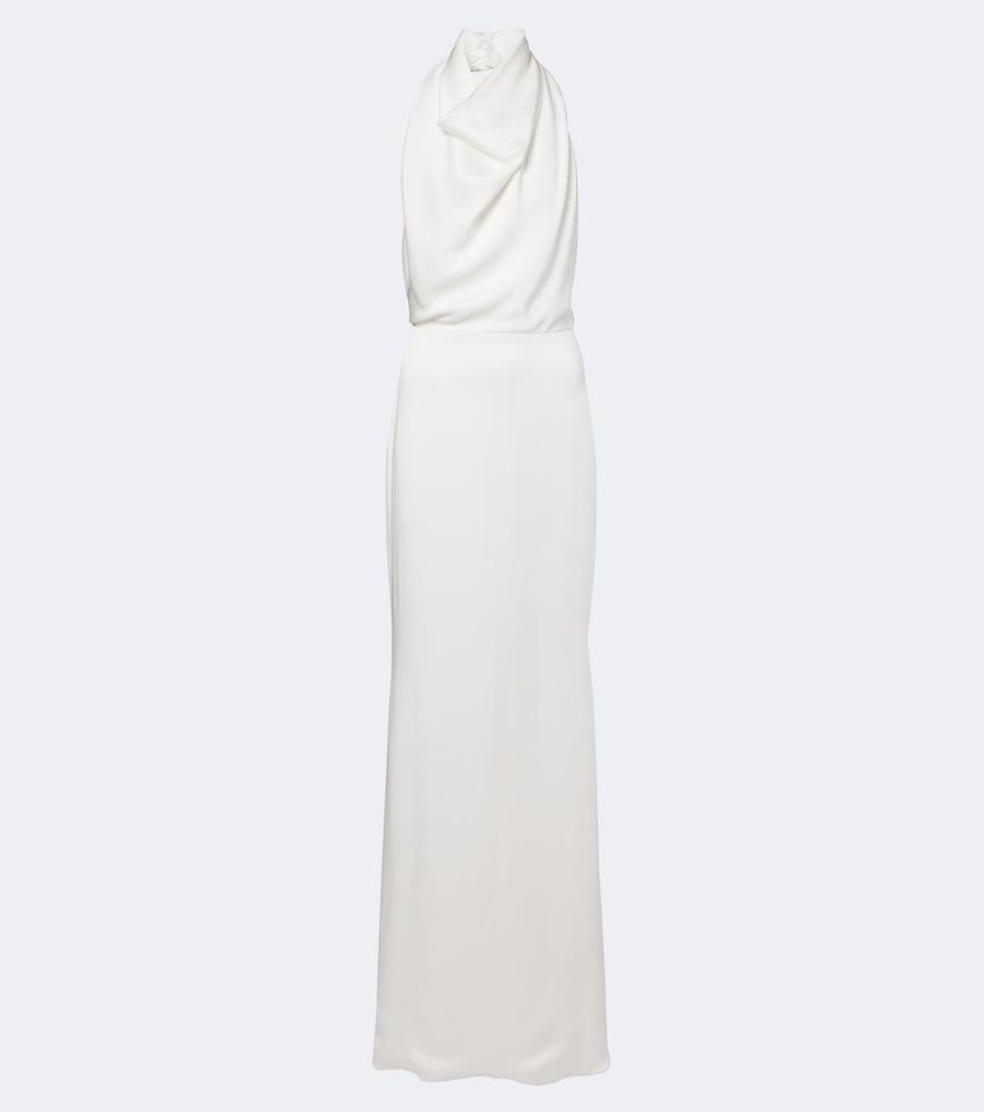 givenchy open-back draped gown