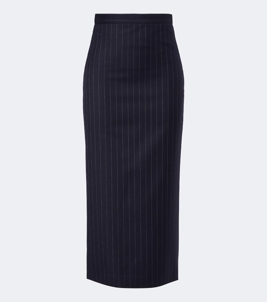givenchy pinstripe wool pencil skirt