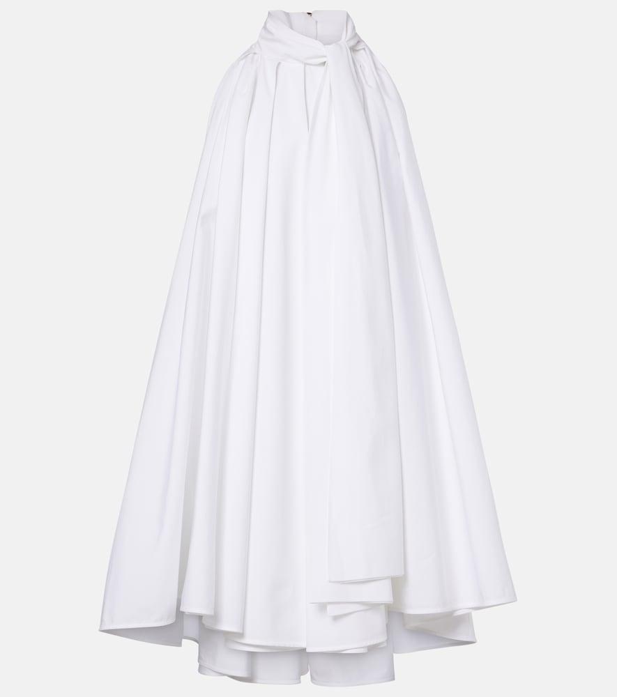 givenchy pleated cotton poplin minidress