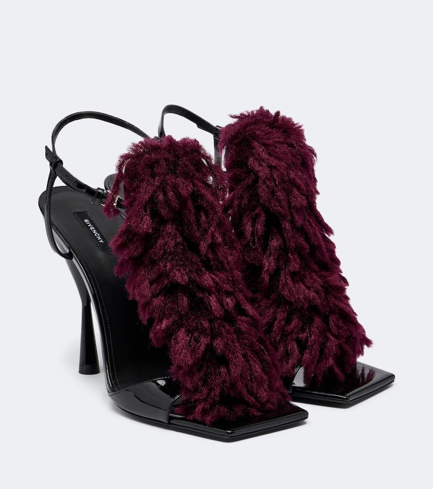 givenchy pompom leather sandals