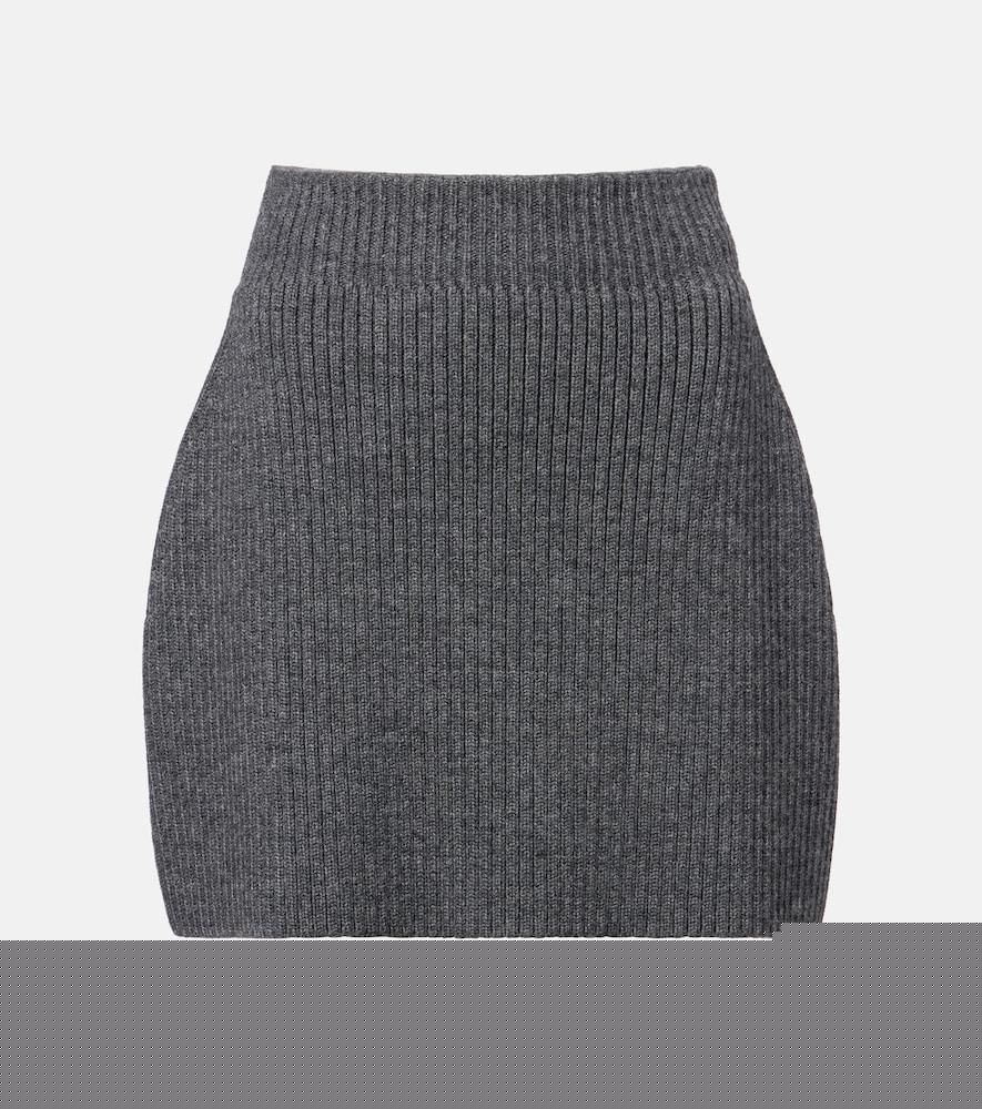 givenchy ribbed-knit wool and alpaca-blend miniskirt
