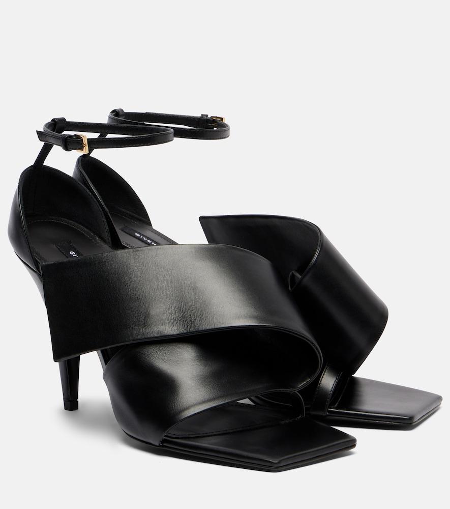 givenchy sliced square 95 leather sandals