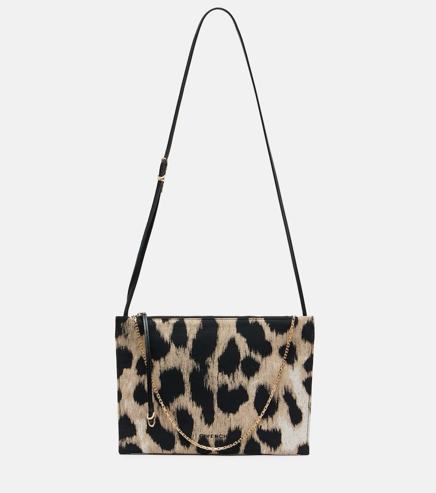 givenchy voyou leopard-print canvas pouch