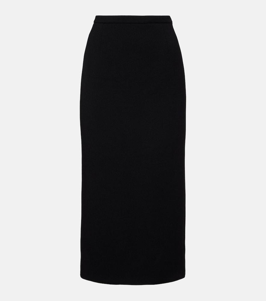 givenchy wool-blend midi skirt