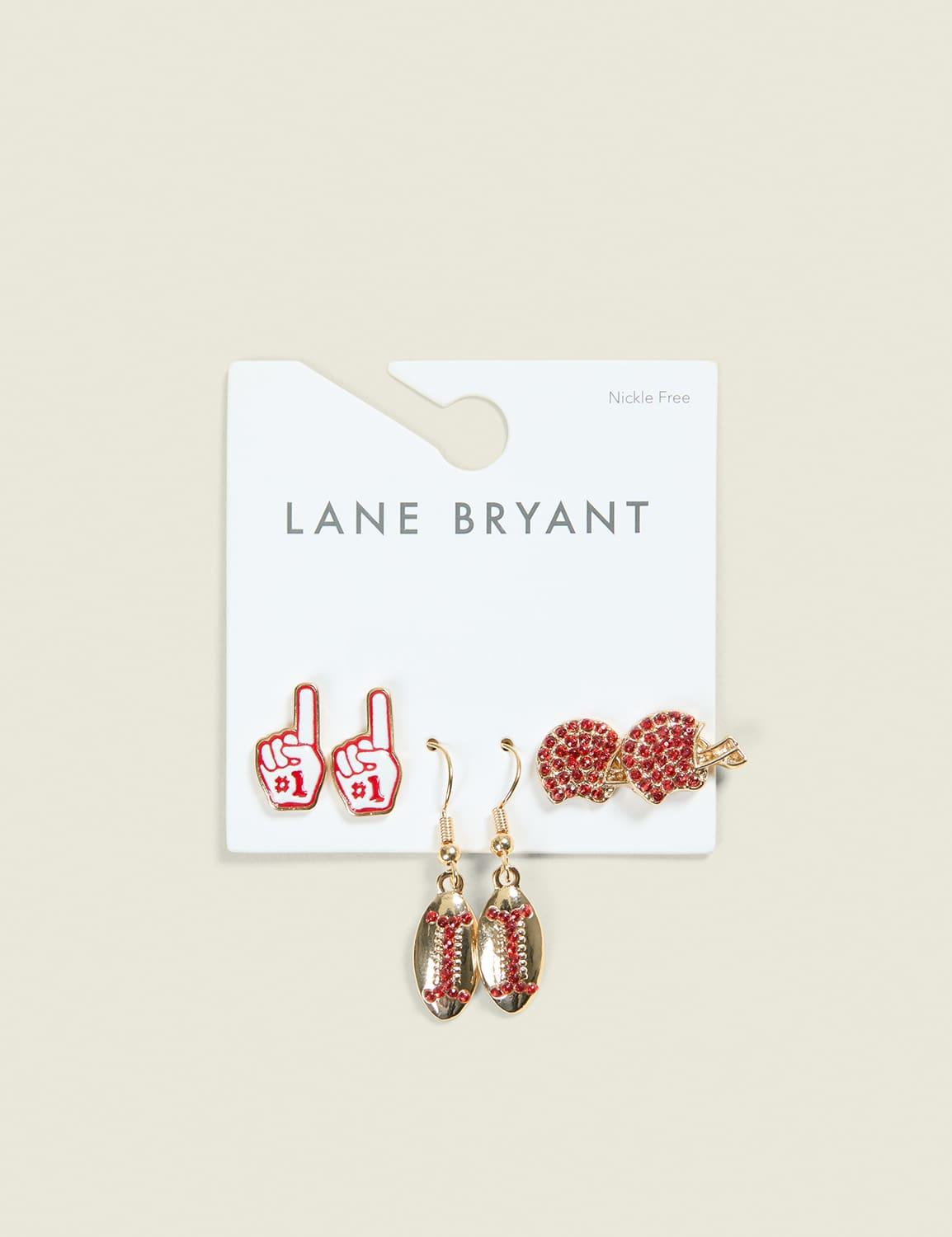 go team earring 3-pack