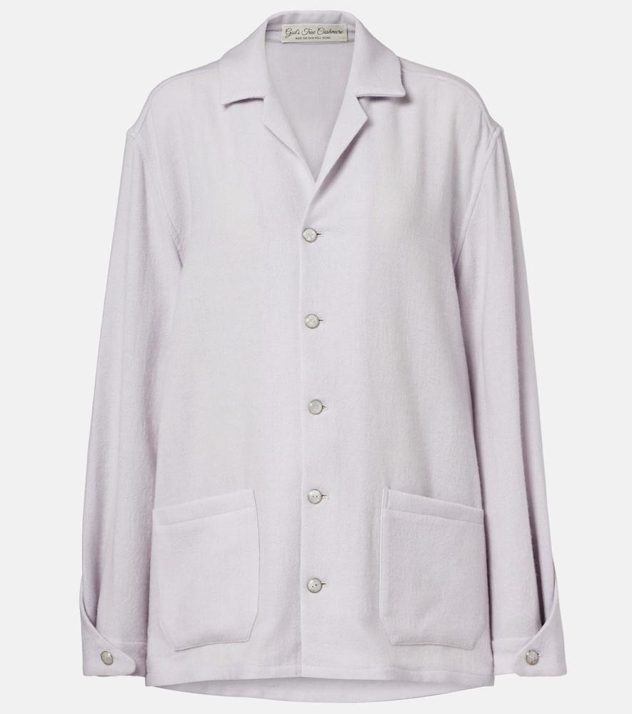 god's true cashmere affirmations cashmere pajama shirt with moonstone