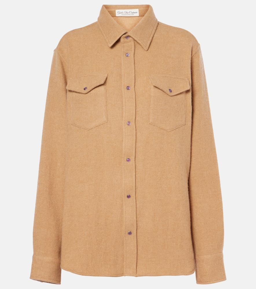 god's true cashmere bronze cashmere shirt