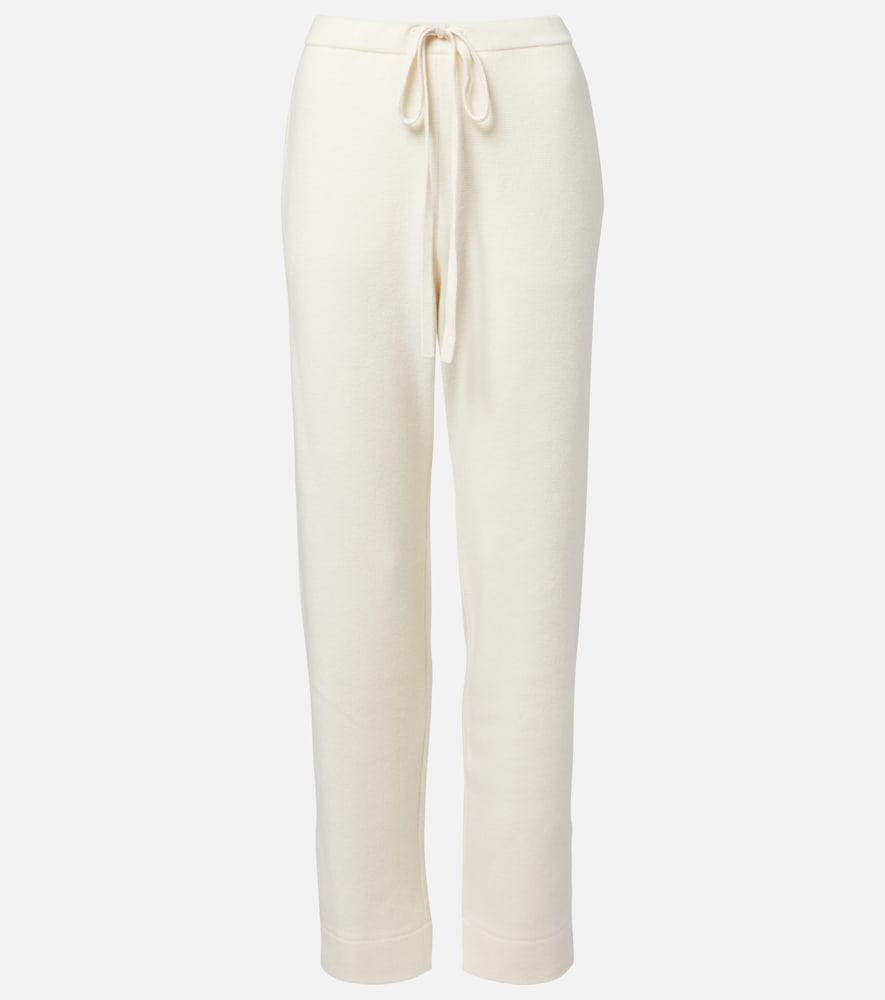 god's true cashmere embellished cashmere wide-leg pants