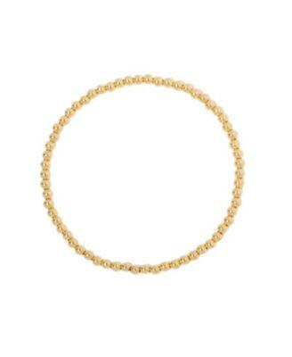 gold filled classic bead bracelet 3mm