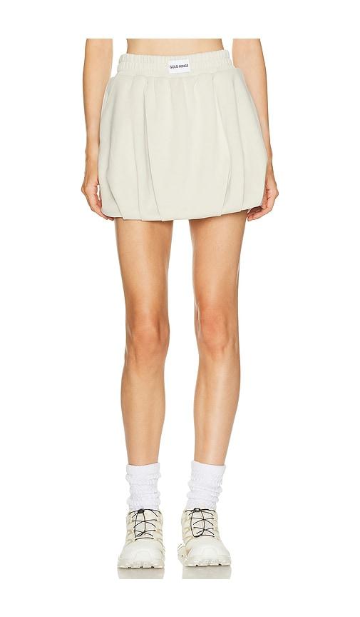 gold hinge luxesoft bubble skirt in ivory. - size m (also in s, xs)