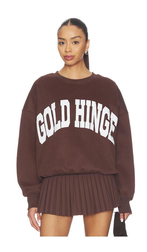 gold hinge sweatshirt in brown. - size m (also in s)