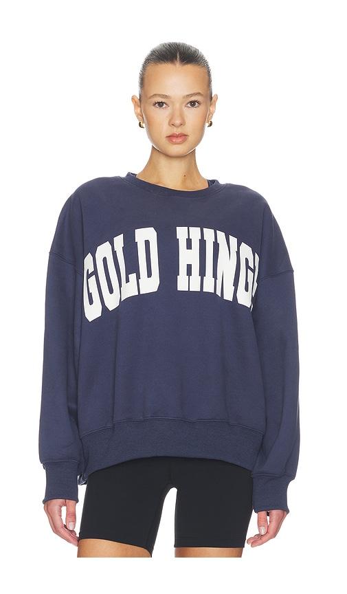 gold hinge sweatshirt in navy. - size l (also in s, xs, m, xl)