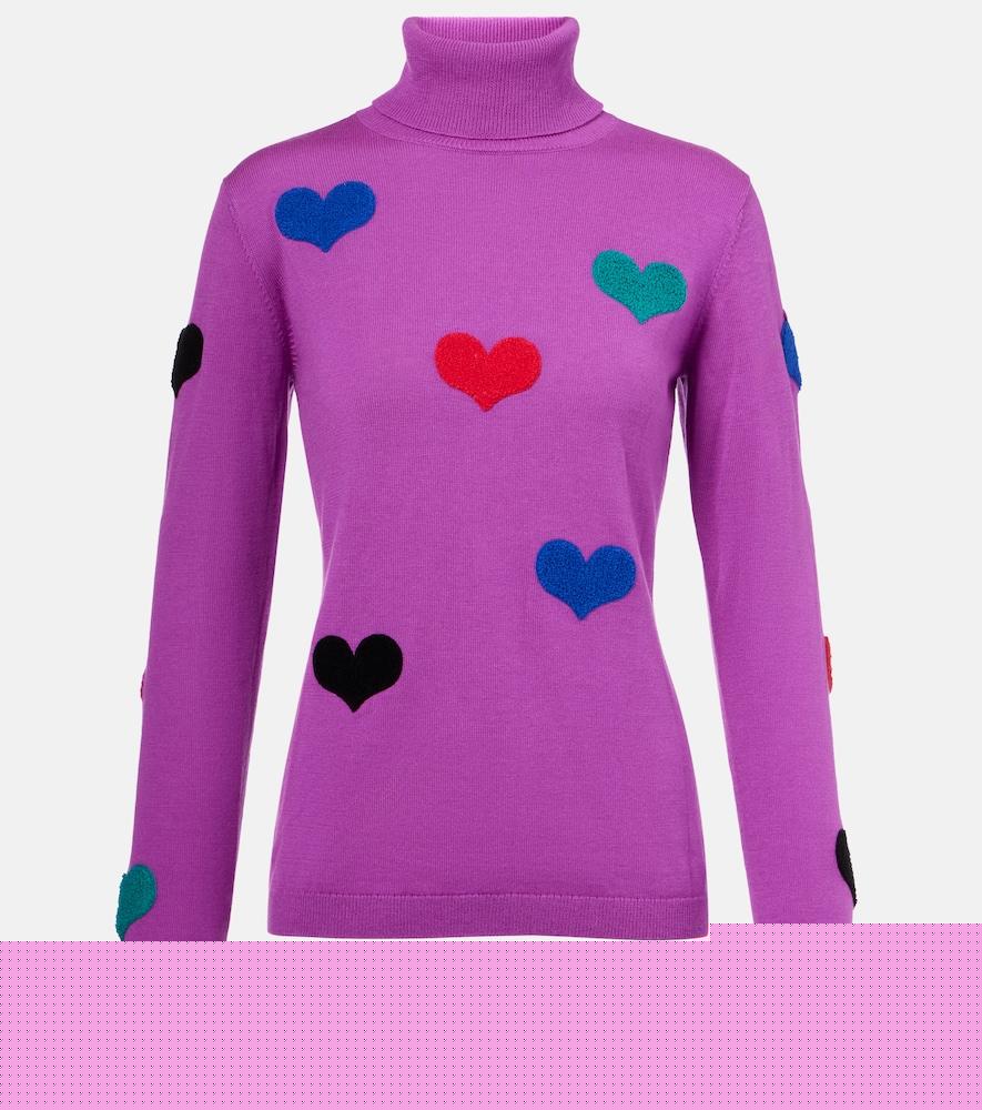 goldbergh bacio appliqués turtleneck sweater