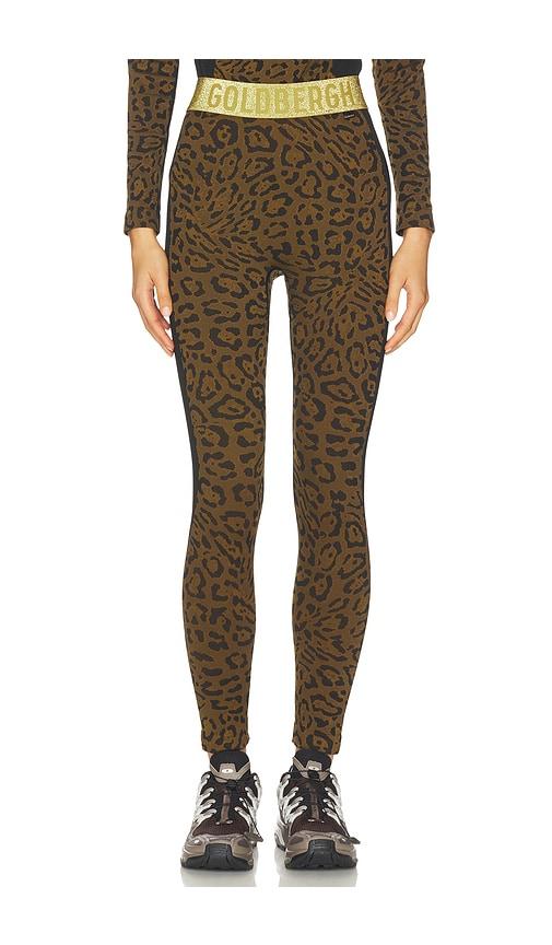 goldbergh caitlyn baselayer pant in brown. - size l/xl (also in xxs/xs)