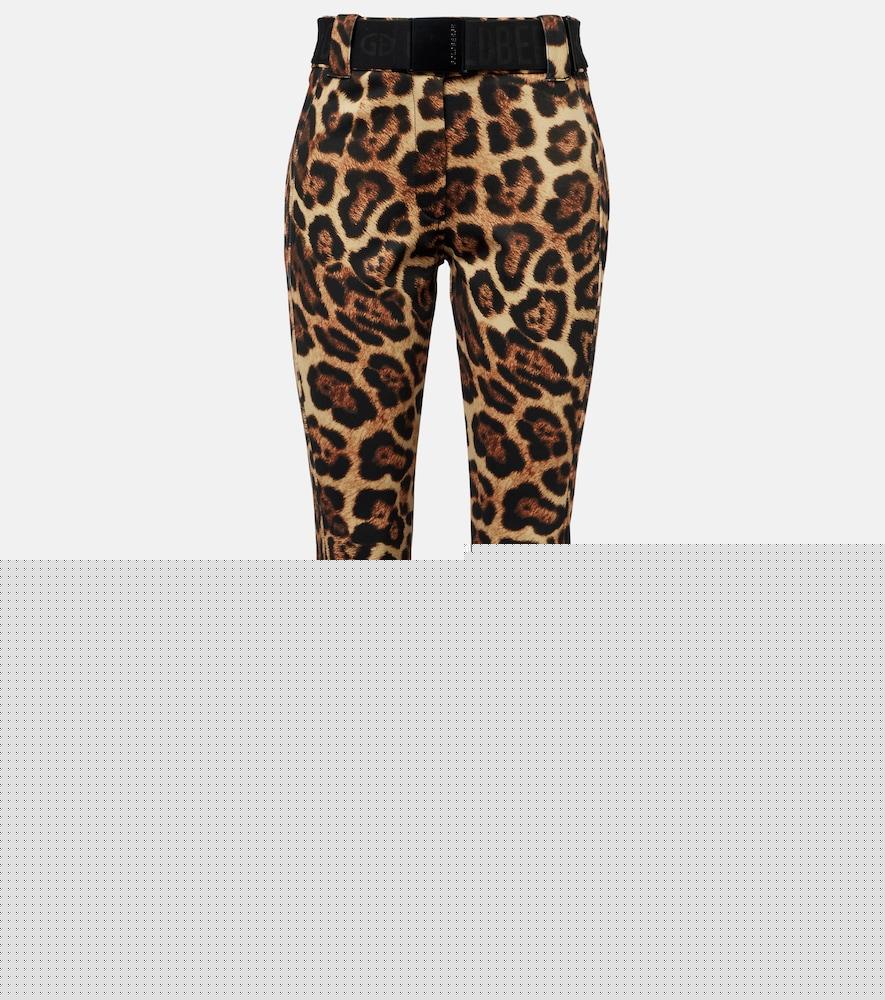 goldbergh minou leopard-print ski pants