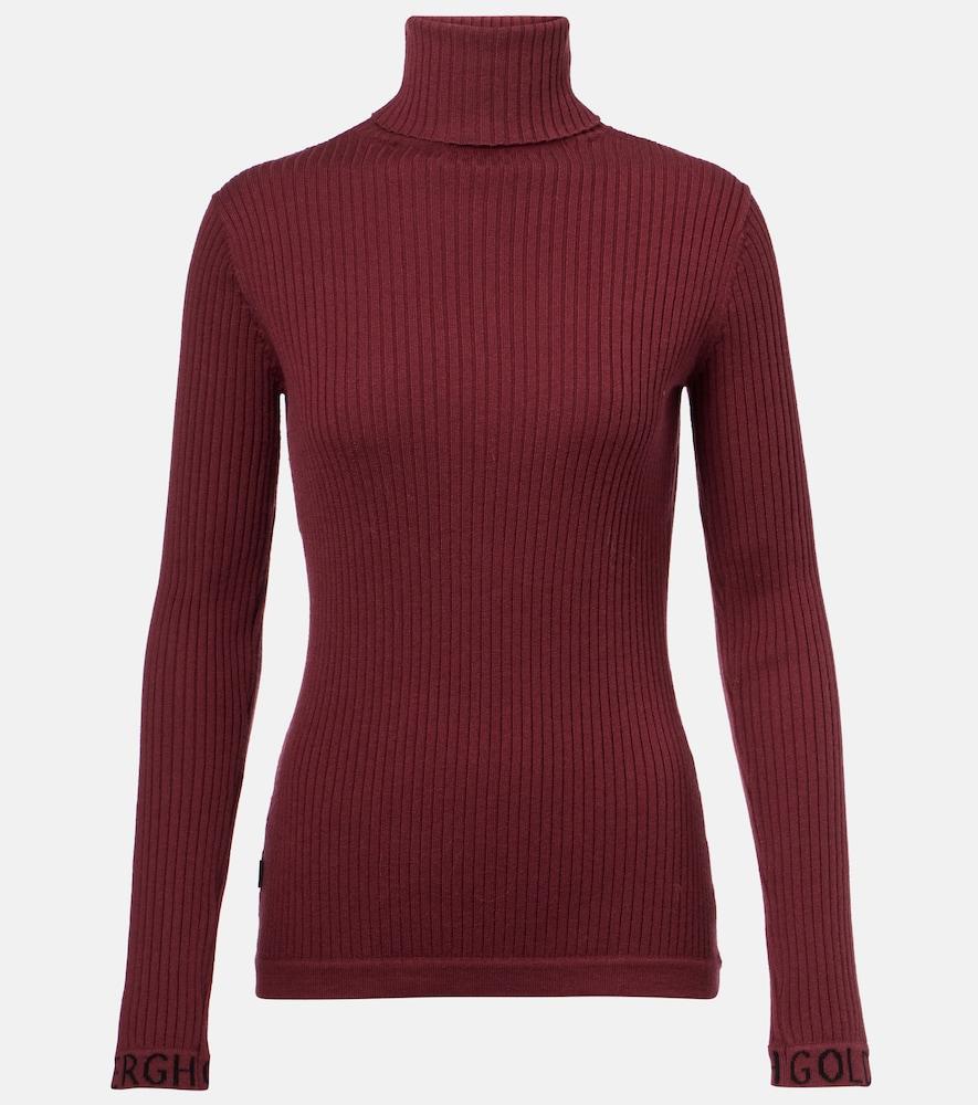 goldbergh mira ribbed-knit turtleneck sweater