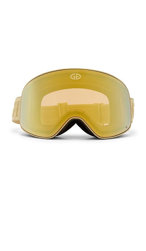 goldbergh protege goggle in metallic gold.